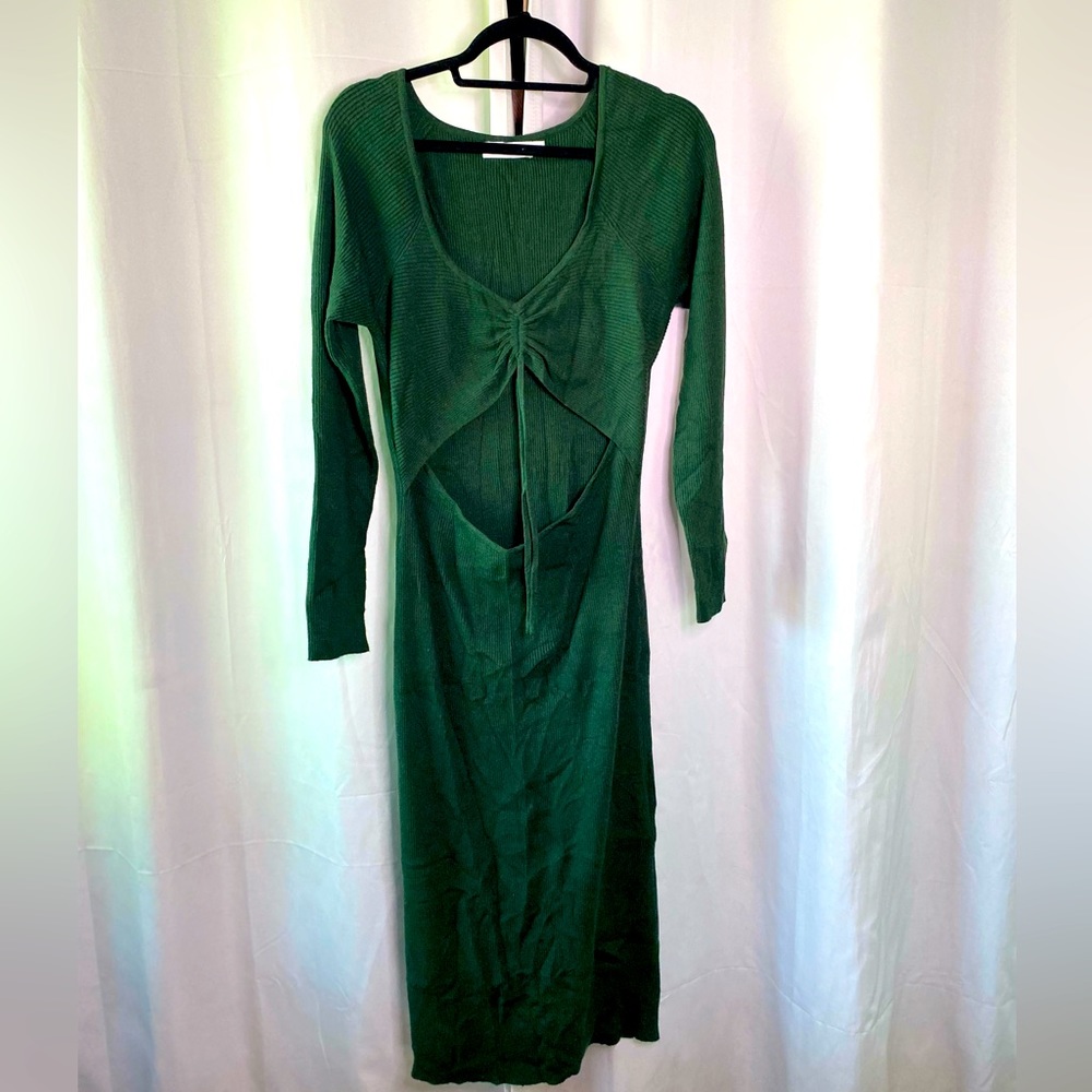 Sweater dress from Nordstrom Rack with open mid area